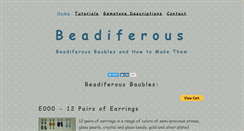 Desktop Screenshot of beadiferous.com